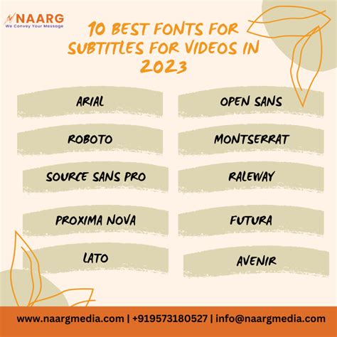 10 Best Fonts For Subtitles For Videos In 2024