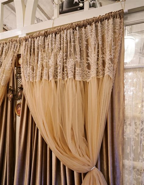 Romantic Brown 2 Layer Curtains For Living Roomfor Etsy