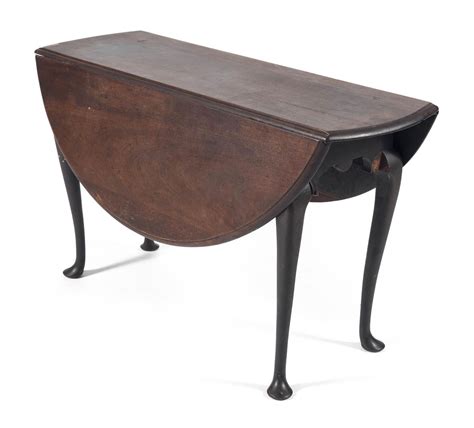 Antique edwardian mahogany drop leaf table. Lot - QUEEN ANNE DROP-LEAF TABLE In Cuban mahogany, with ...