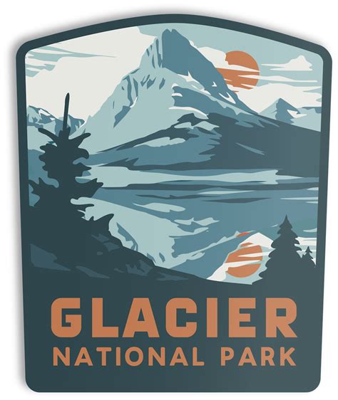 Glacier National Park Sticker The Landmark Project