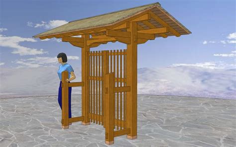 Japanese Gate Plans Woodsshop Creative Builders