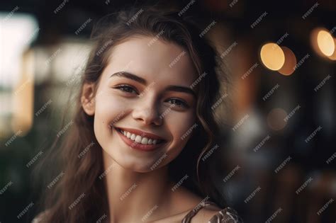 Premium Ai Image A Woman With A Smile On Her Face