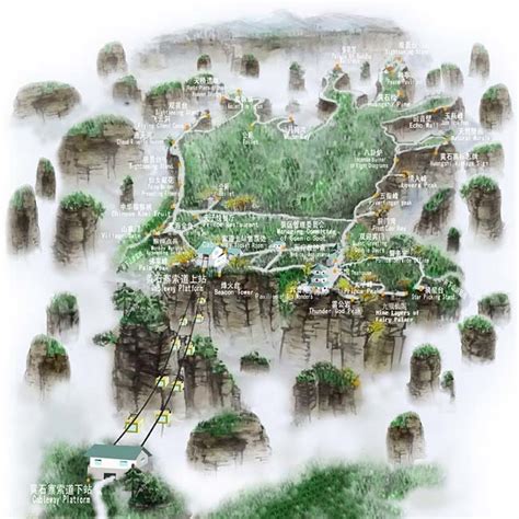 Gallery Zhangjiajie Map
