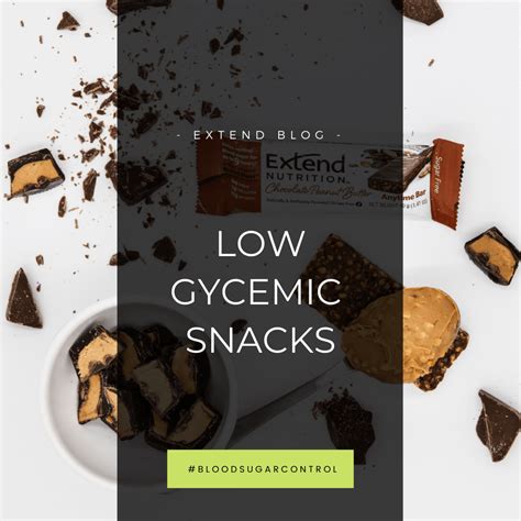 Low Glycemic Snacks Extend Nutrition