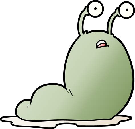 Cartoon Slug Character 12415543 Vector Art At Vecteezy