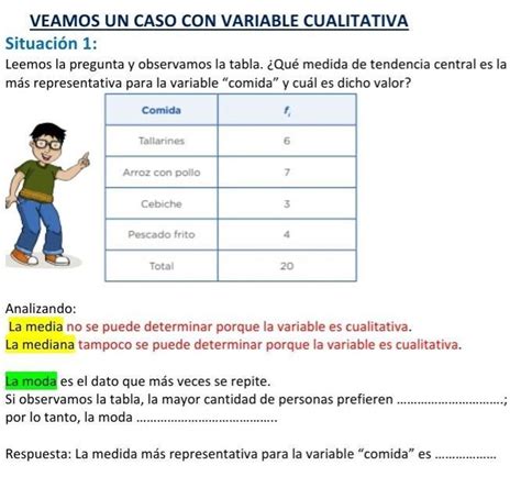 La Moda Es El Dato Que M S Veces Se Repite Si Observamos La Tabla La