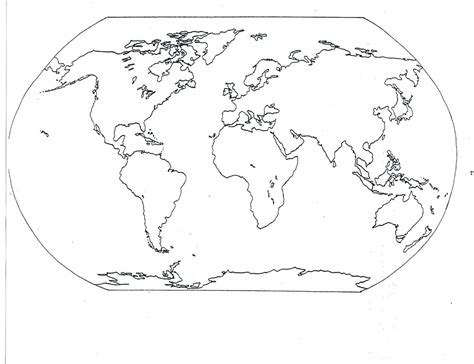 Mrguerrieros Blog September 2011 World Map Continents Blank World