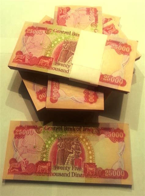 Iraqi dinar exchange rates and currency conversion. Iraqi Dinar 25,000 Notes Bundles www.buyiraqidinarhere.com ...
