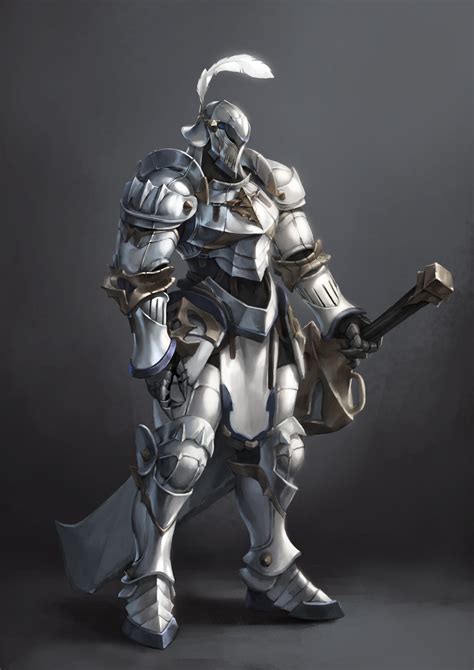 Artstation Knight In Heavy Armor Wooju Ko Knight And Soldiers In