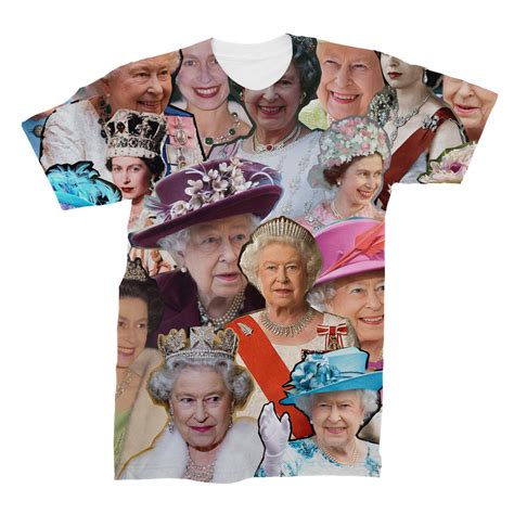 Queen Elizabeth Ii Photo Collage T Shirt Subliworks