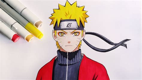 How To Draw Naruto Uzumaki Sage Mode Naruto Shippuden Step By Step