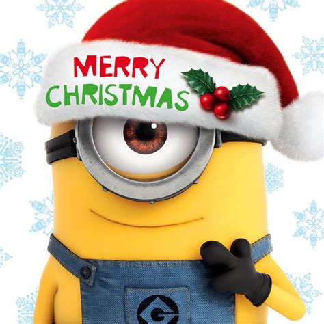 Minions Merry Christmas Square Christmas Card Dmx13 Character Brands