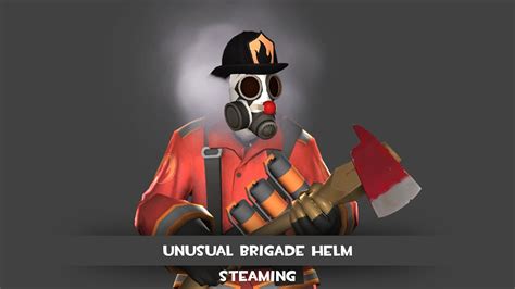 Team Fortress 2 Unusual Brigade Helm Steaming Effect Youtube