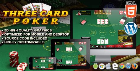A majority of card games are meant for four players. Three Card Poker - HTML5 Casino Game by codethislab | CodeCanyon