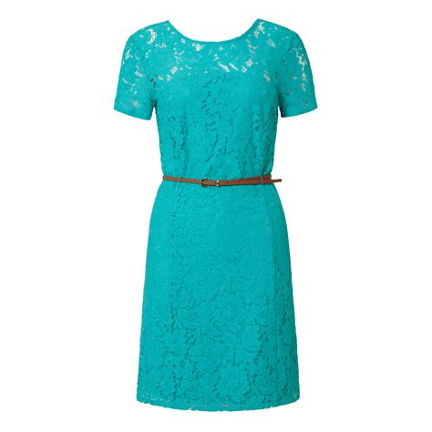 Turquoise Lace Dress Oliver Bonas