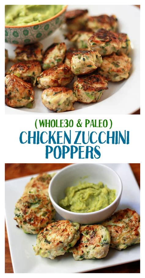 Preheat oven to 400 degrees f. Chicken & Zucchini Poppers - One Lovely Life