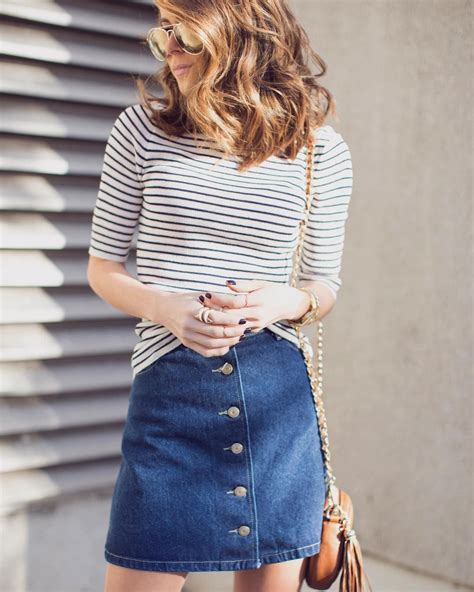 “denim Minis Are The Best And Super Flattering Shop This Exact Look