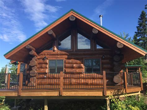 From the stains specially created for the home's interior and exterior wood to the delicate care taken. Falls Ridge Log Cabin-Spectacular view of Lake Superior ...
