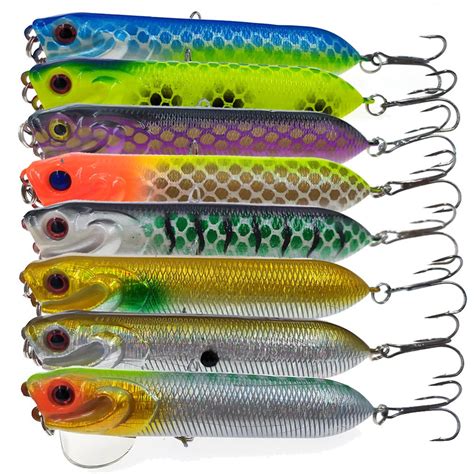 8 Pieces Popper Fishing Lure Pike 10cm165g Topwater Popper Bait Hard