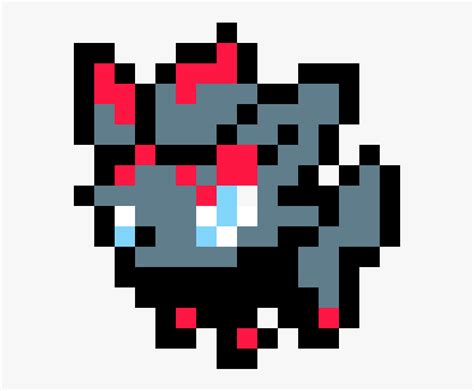 Transparent Zorua Png Zorua Pokemon Pixel Art Png Download Kindpng