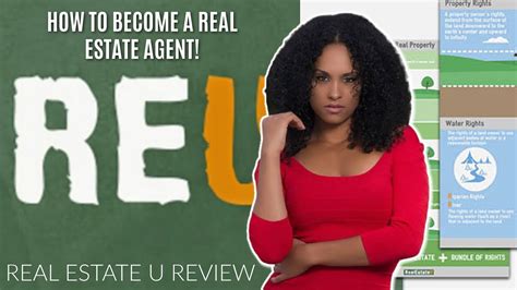 Road To Becoming A Real Estate Agent Real Estate U Review Youtube