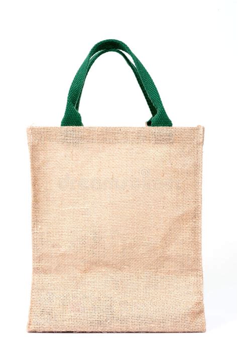 Shopping Bag Made Out Of Recycled Sack Stock Image Image Of Sackcloth