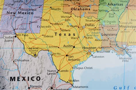 Map Of Texas And New Mexico World Map