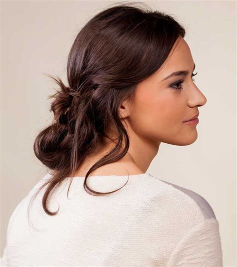 Decorate the hair underneath the bun with a few crystal pins to give the style a whole new dimension. 10 Cute School Hairstyles for Medium Length Hair