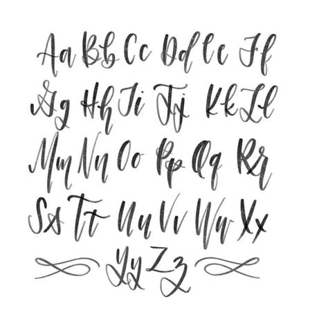 Learning The Basics Of Modern Calligraphy Hand Lettering Alphabet