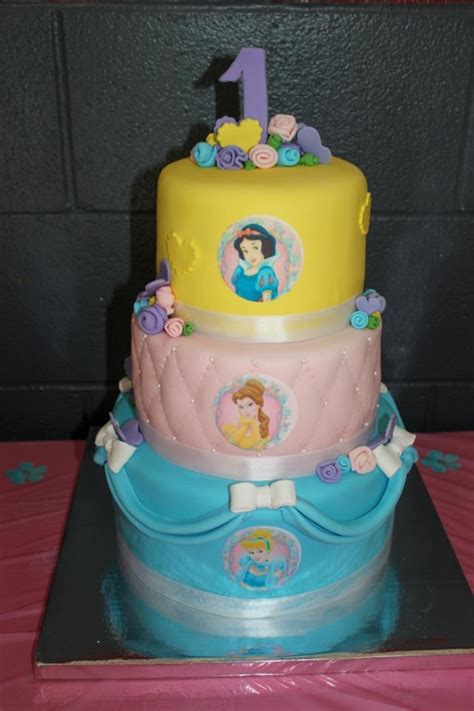 Disney Princess 1st Birthday Cake