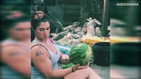 Girl Crushing Watermelon With Her Thighs Best Compilation 2017 1