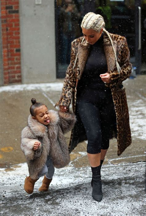 kim kardashian and north west out in new york gotceleb