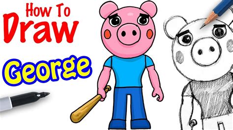 How To Draw George Roblox Piggy YouTube