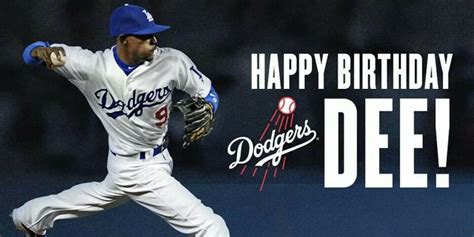 happy birthday dodgers major league baseball dugout