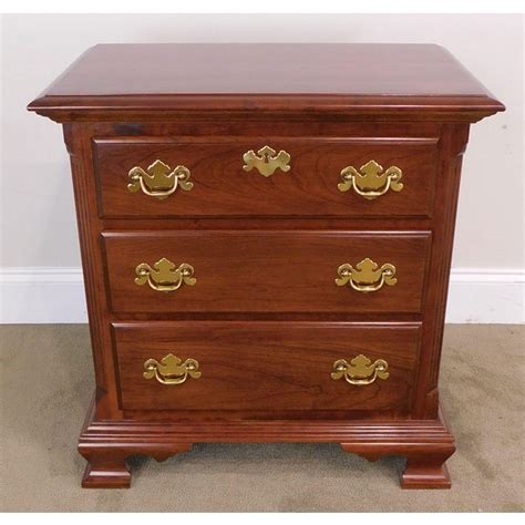 Colonial Furniture Company Solid Cherry 3 Drawer Chest Nightstand
