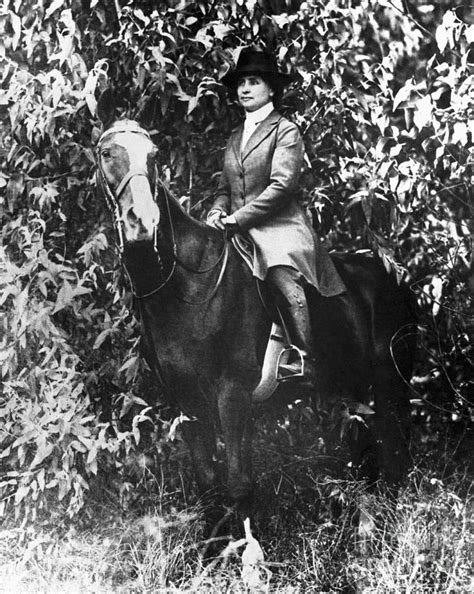 Helen Keller Riding Horseback By Bettmann