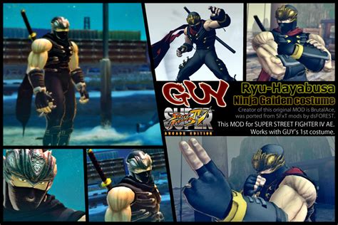 Ssf4ae Guy Ryu Hayabusa Costume Mod By Dsforest On Deviantart