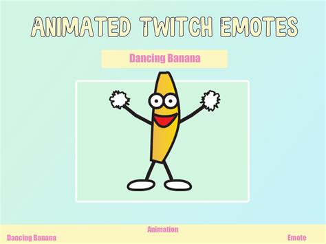 Animated Dancing Banana Emote For Twitch Or Discord Twitch Etsy Australia