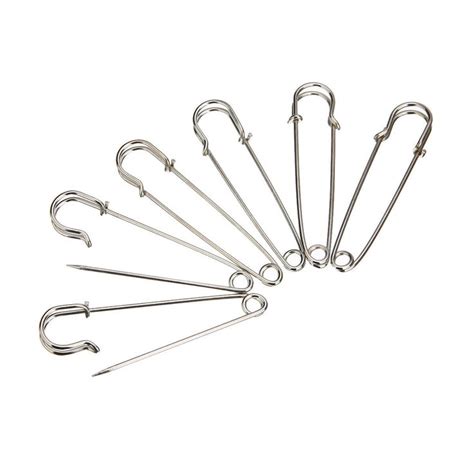 12x Extra Large Heavy Duty Pin Stainless Steel Jumbo Safety Metal Pin