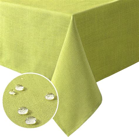 Buy Linen Textured Table Cloths Rectangle 54 X 80 Inch Premium Solid