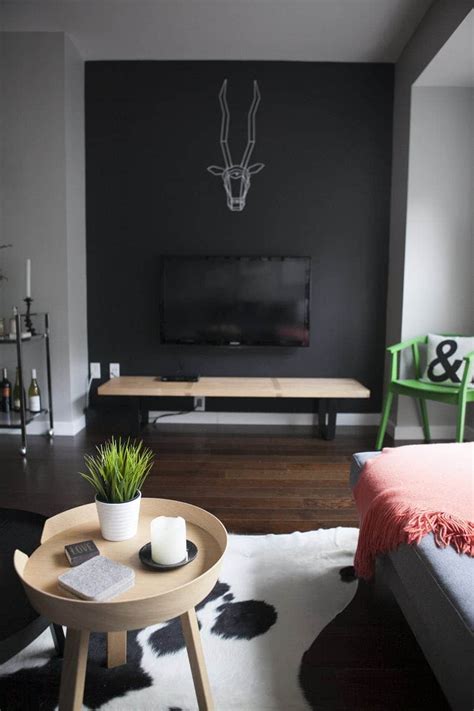 Warm rustic living room ideas. Basement Living Room Mood Board - Bright Green Door