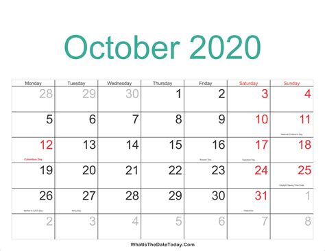 Jewish Holidays Printable Calendar October 2020 Example Calendar