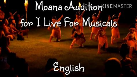 Moana Medley Audition For I Live For Musicals Youtube
