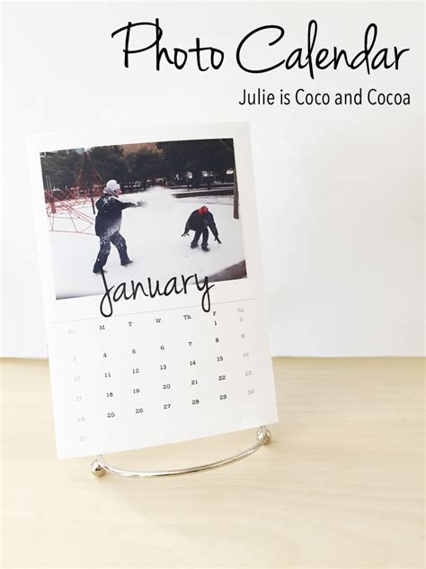 Photo Calendar Julie Measures