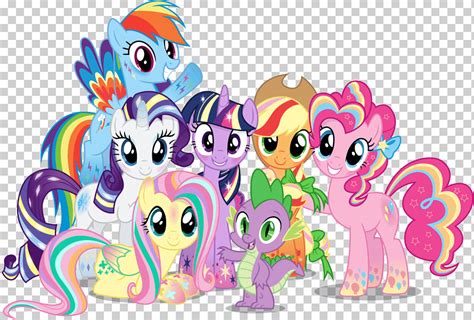 Ilustración De Los Personajes De Mi Pequeño Pony Pastelito De Meñique