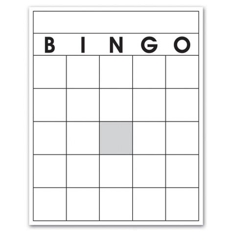 Blank Bingo Cards Would Make A Great Game For A School Subjectmaybe