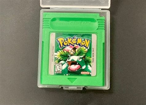 Pokemon Green Version Nintendo Gameboy Vintage Video Game 1998 Etsy