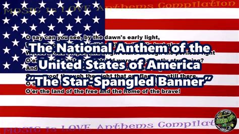 United States National Anthem With Music Vocal And Lyrics Abridge