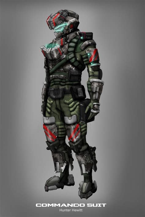 Artstation Dead Space Commando Suit Hunter Hewitt Dead Space Suits