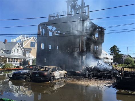Massachusetts Fire Destroys Home And Vehicles Sends Firefighter To
